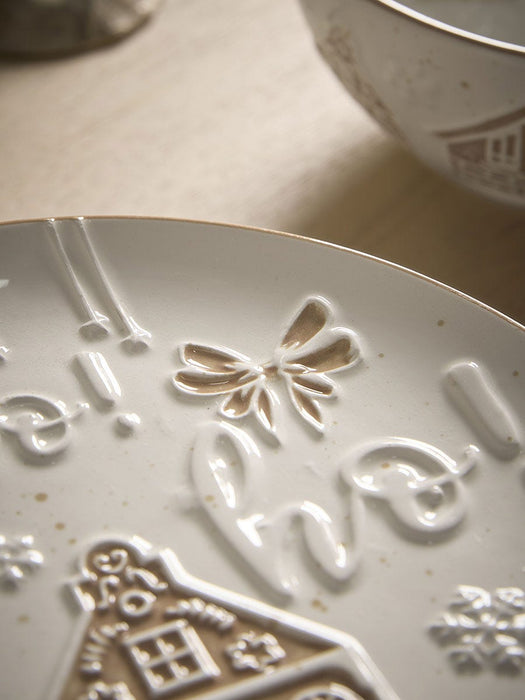 Four Gingerbread House Side Plates