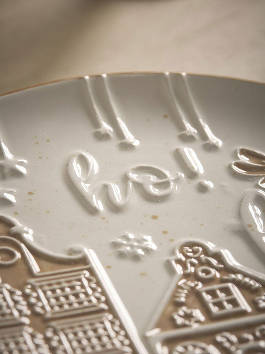 Four Gingerbread House Side Plates