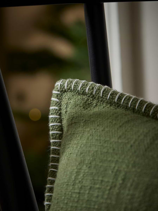 Embroidered Noel Script Cushion