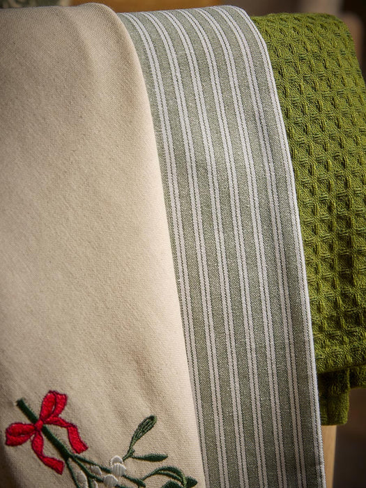 Three Festive Tea Towels