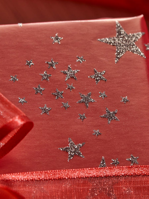 Glittered Stars Wrapping Paper - 5m