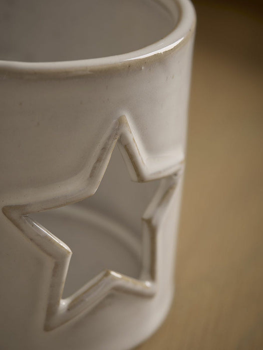Star Silhouette Ceramic Tealight Holder