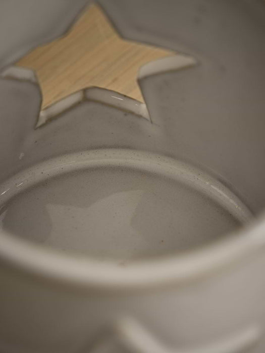 Star Silhouette Ceramic Tealight Holder