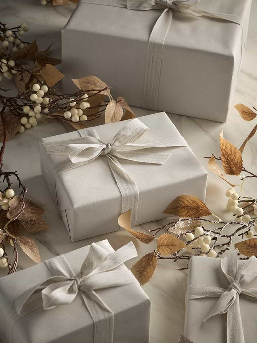 Cream Grass Fibre Wrapping Paper - 5m