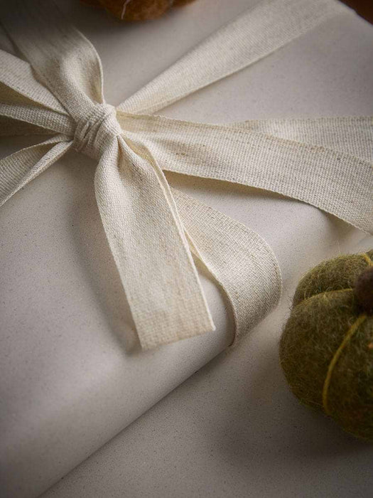 Cream Grass Fibre Wrapping Paper - 5m