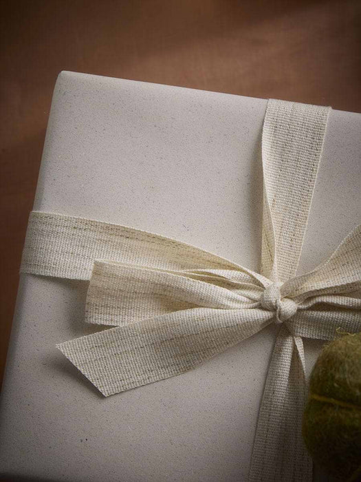 Cream Grass Fibre Wrapping Paper - 5m
