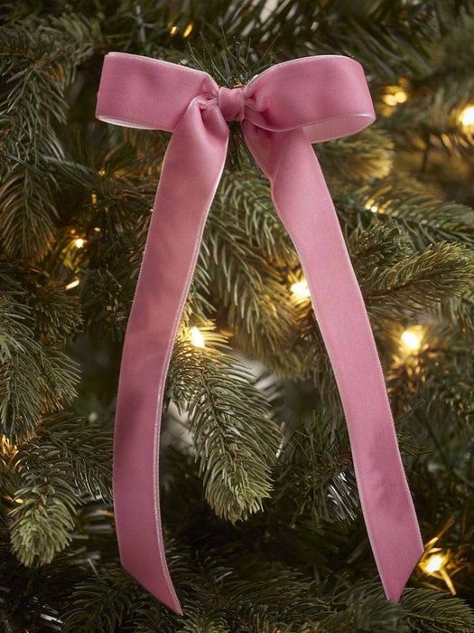 Twelve Velvet Tree Bows - Bright Mix