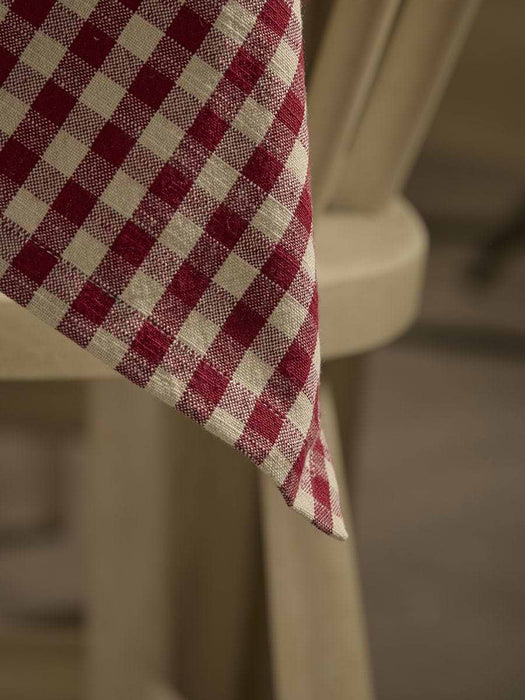 Two Gingham Tea Towels - Red