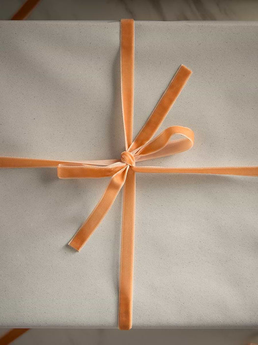 Slim Velvet Ribbon - Apricot 20m