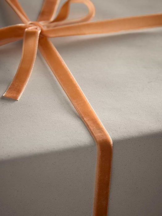 Slim Velvet Ribbon - Apricot 20m