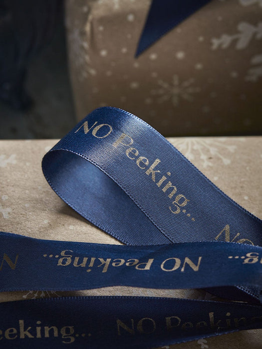 No Peeking Satin Ribbon - Midnight 20m