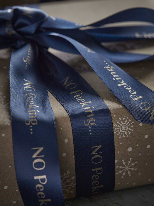 No Peeking Satin Ribbon - Midnight 20m
