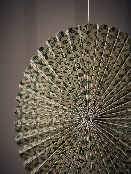 Four Patterned Hanging Paper Decorations
