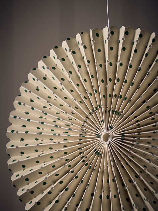 Four Patterned Hanging Paper Decorations