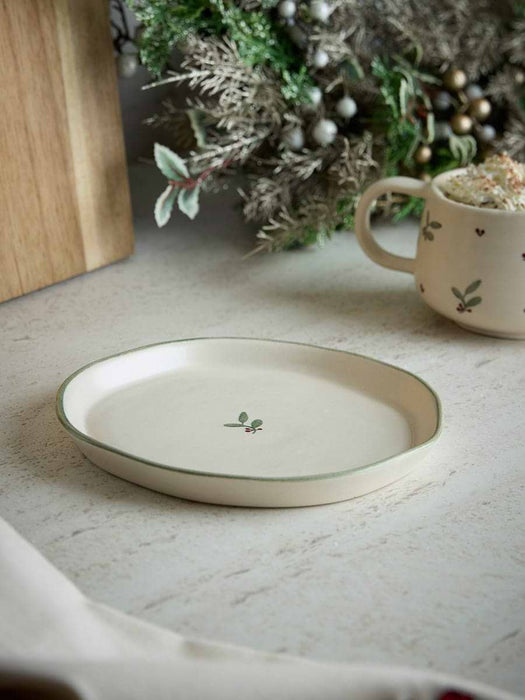 Small Holly Serving Plate