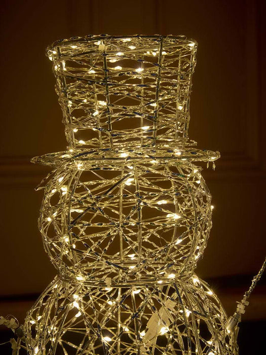 Twisted Wire LED Light Up Snowman