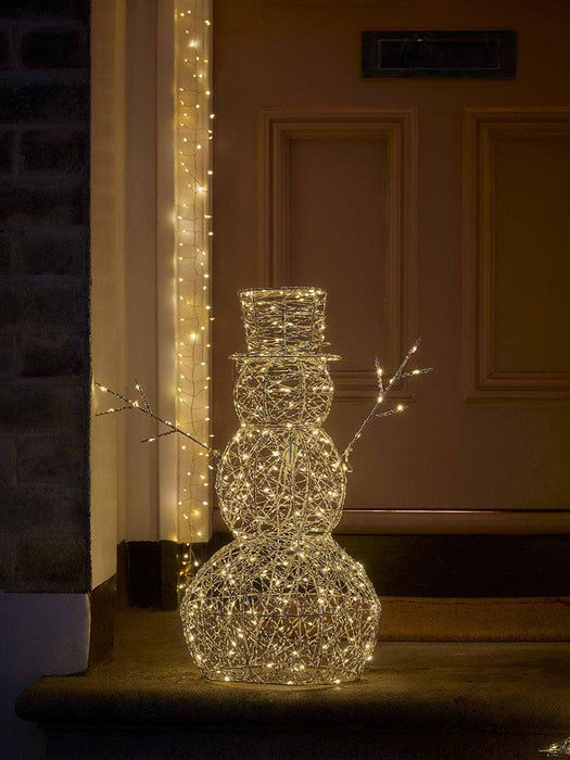 Twisted Wire LED Light Up Snowman