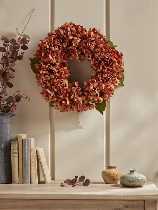 Faux Hydrangea Wreath