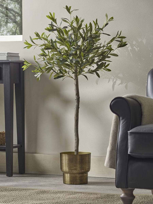 Textured Metal Footed Planter