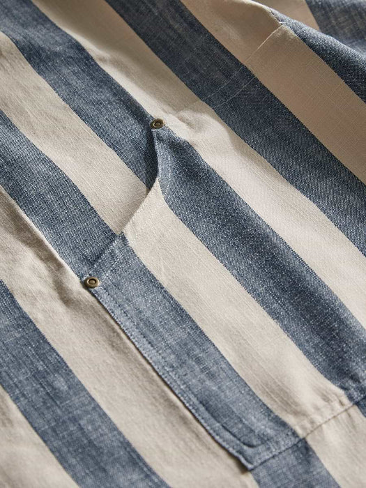 Cotton Apron - Nautical Stripe