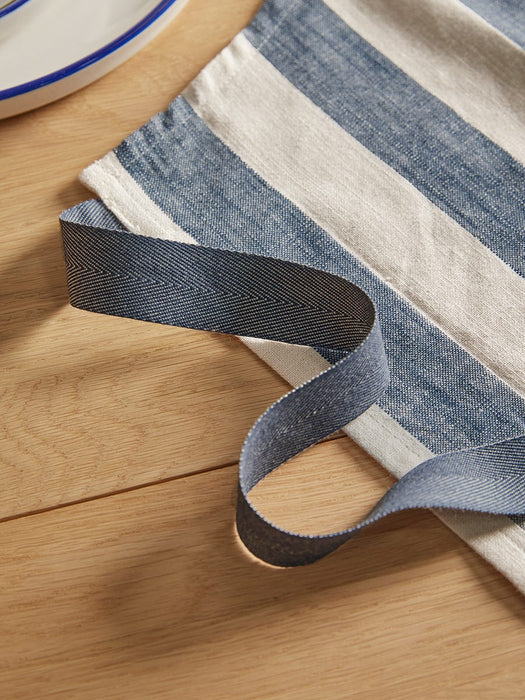 Cotton Apron - Nautical Stripe