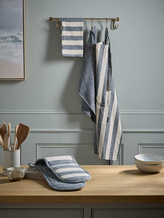 Two Cotton Tea Towels - Nautical Stripe