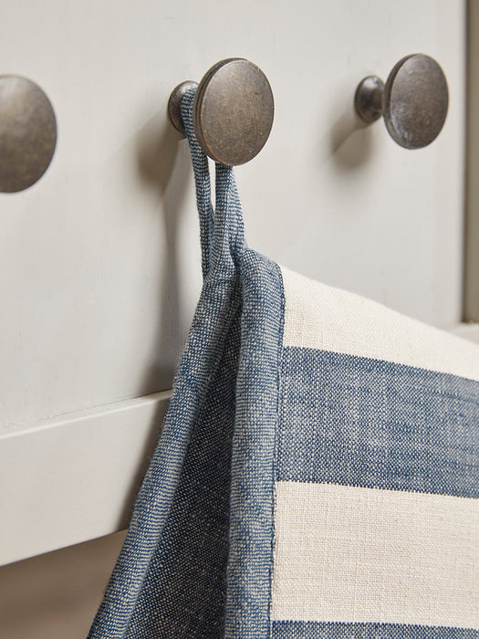 Cotton Double Oven Glove - Nautical Stripe