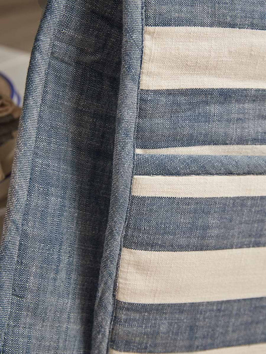 Cotton Double Oven Glove - Nautical Stripe