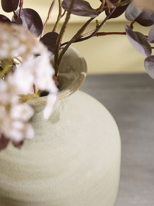 Brindle Reactive Glaze Bottle Vase