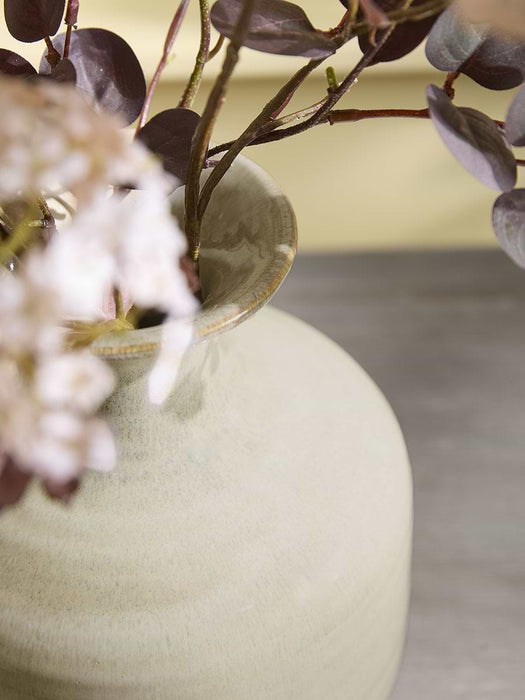 Brindle Reactive Glaze Bottle Vase