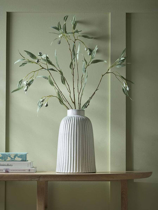 Striped Glazed Bottle Vase
