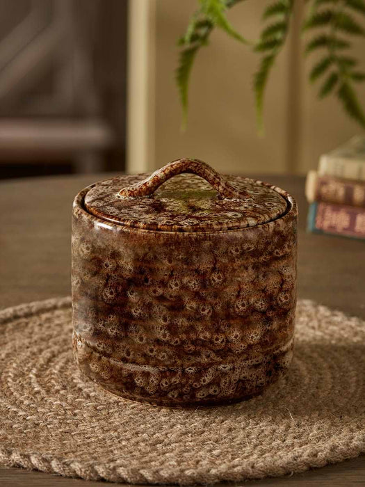 Reactive Glaze Storage Pot