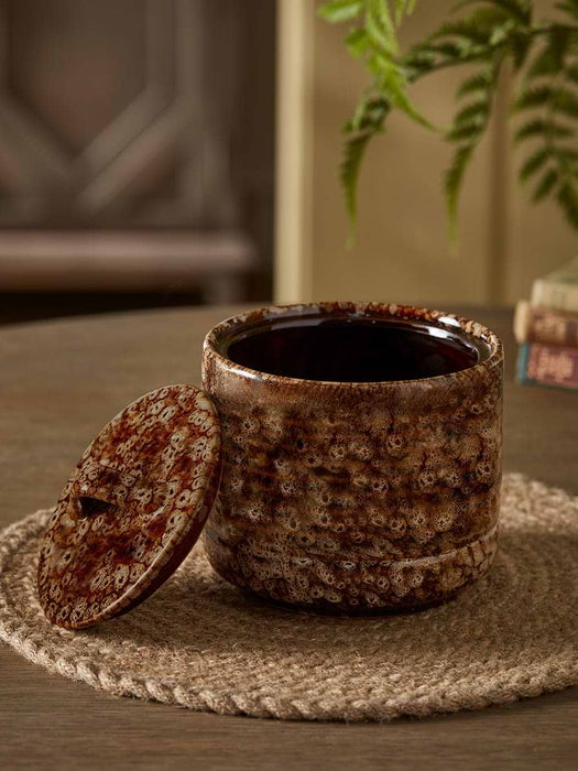 Reactive Glaze Storage Pot