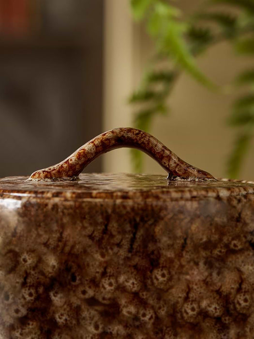 Reactive Glaze Storage Pot