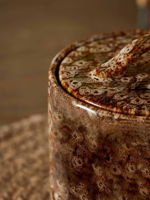 Reactive Glaze Storage Pot