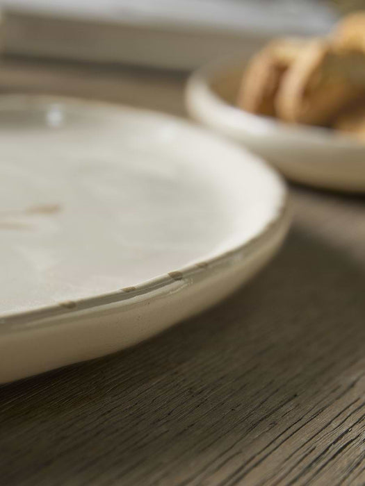 Oval Serving Plate - Ochre Leaf