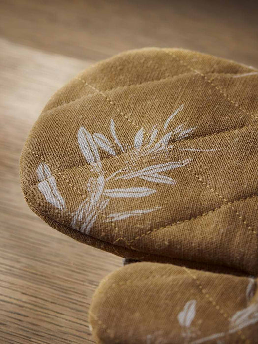 Single Oven Glove - Olive Print