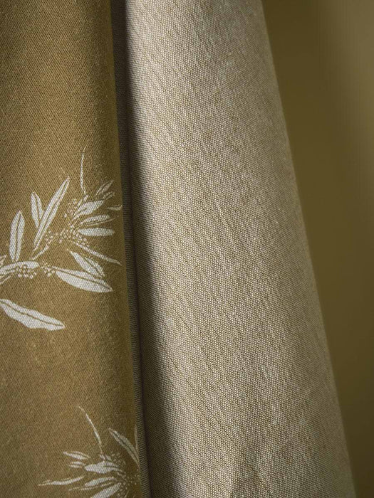 Two Tea Towels - Olive Print & Stripe