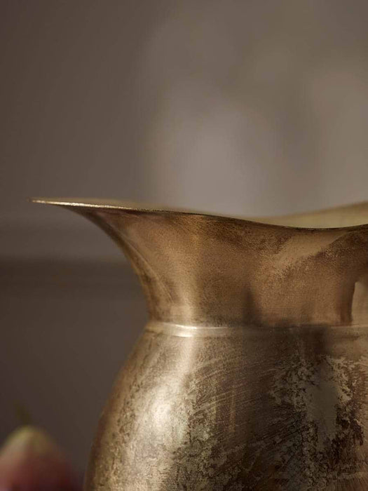 Golden Metal Jug Vase