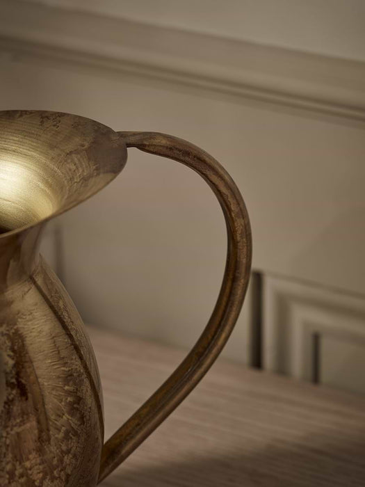 Golden Metal Jug Vase