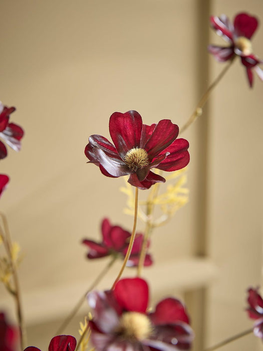 Three Faux Cosmos Sprays - Burgundy