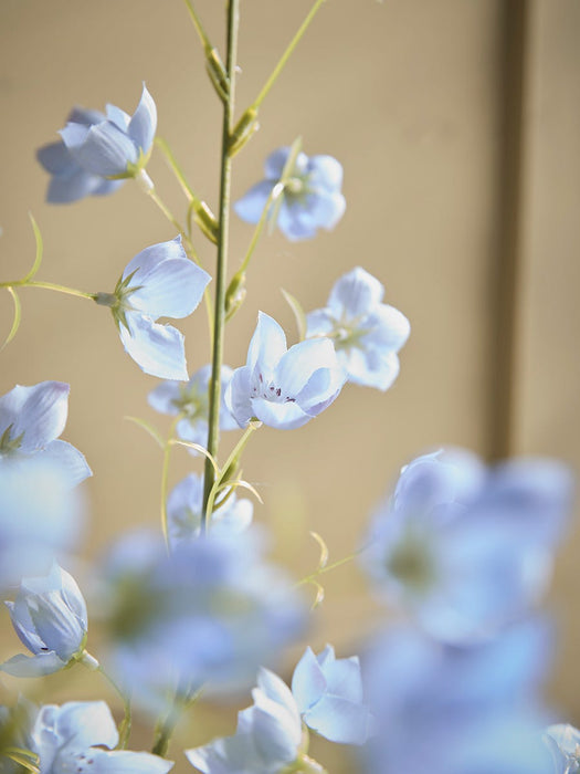 Three Faux Campanula Sprays - Soft Blue
