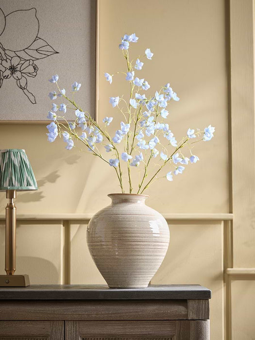 Three Faux Campanula Sprays - Soft Blue