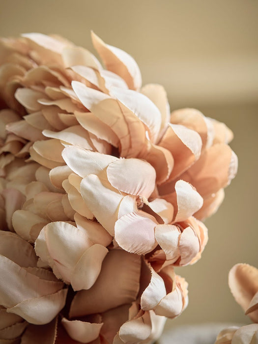 Three Sumptuous Faux Chrysanthemum Stems - Mocha
