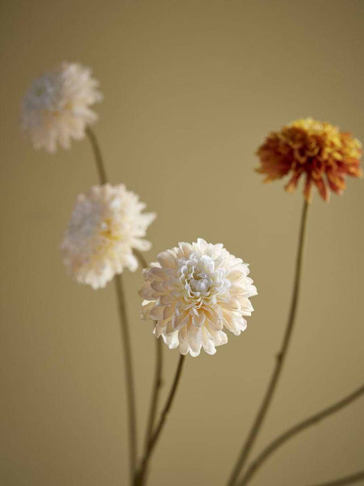 Three Faux Miniature Dahlia Sprays - Rust Mix