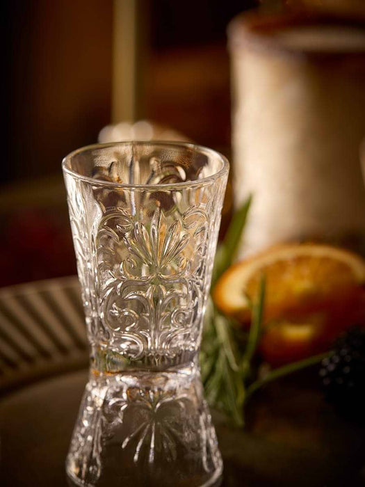 Filigree Glass Jigger