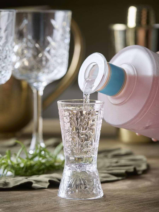 Filigree Glass Jigger