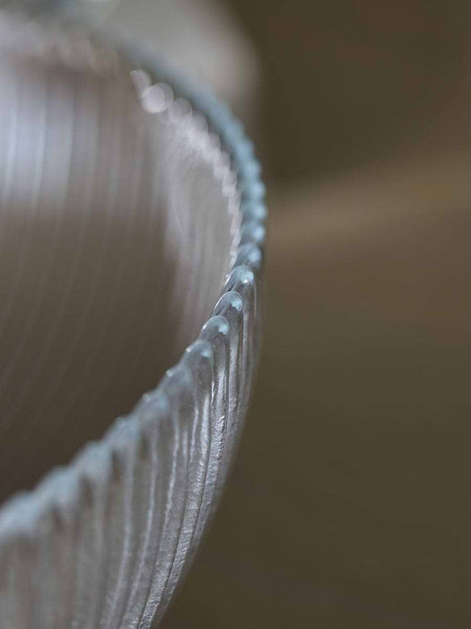 Fluted Glass Serving Bowl - Large
