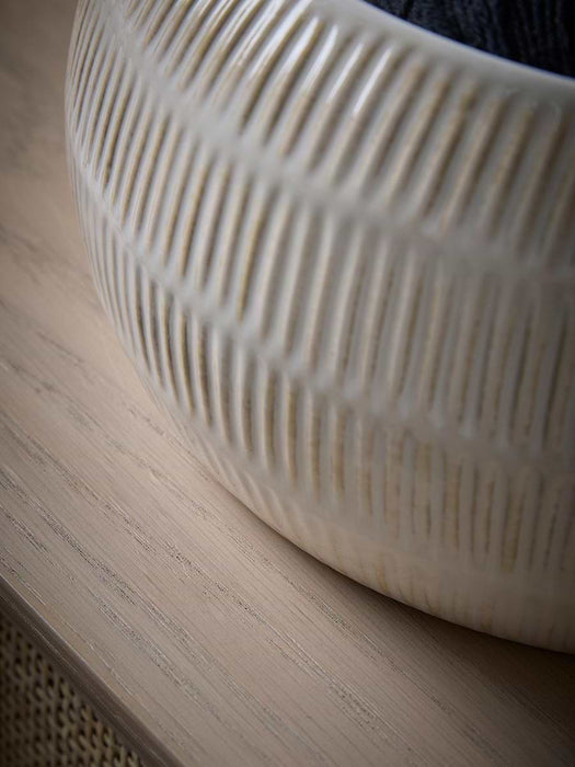 Textured Dash Ceramic Bowl
