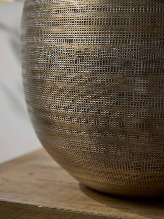 Suki Hammered Metal Vase